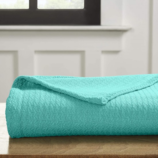 Bedspreads Superior Textured Cotton Weave All Season Blanket
